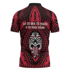 New Zealand Maori Language Week Zipper Polo Shirt Te Wiki O Te Reo Maori Hei Tiki