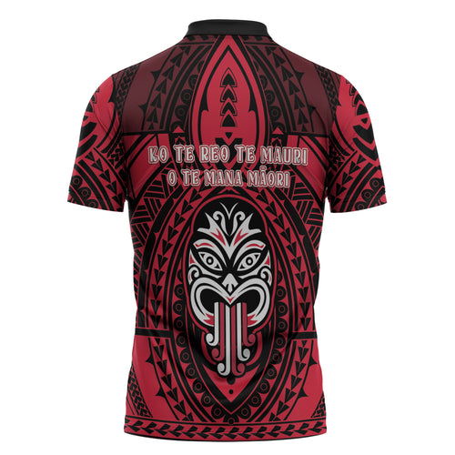 New Zealand Maori Language Week Zipper Polo Shirt Te Wiki O Te Reo Maori Hei Tiki