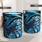 New Zealand Matariki Laundry Basket Maori Humpback Whale Galaxy