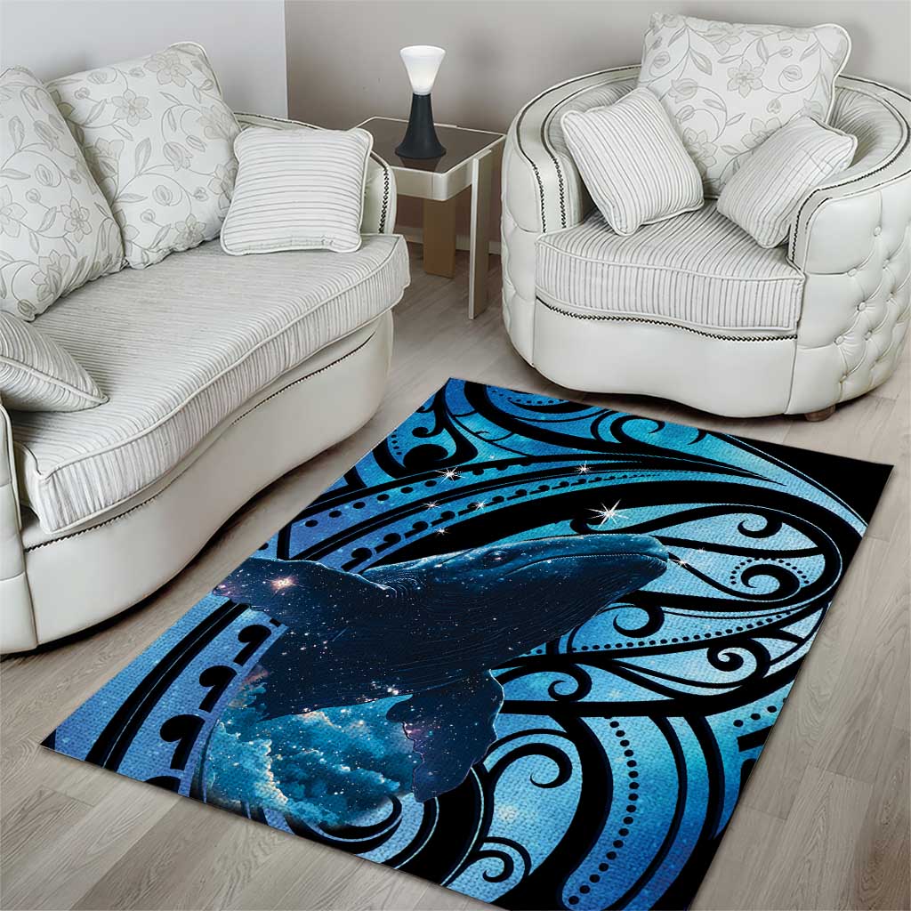 New Zealand Matariki Area Rug Maori Humpback Whale Galaxy