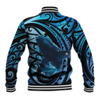 New Zealand Matariki Baseball Jacket Maori Humpback Whale Galaxy