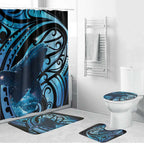 New Zealand Matariki Bathroom Set Maori Humpback Whale Galaxy