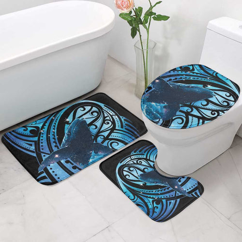 New Zealand Matariki Bathroom Set Maori Humpback Whale Galaxy