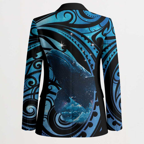 New Zealand Matariki Blazer Maori Humpback Whale Galaxy