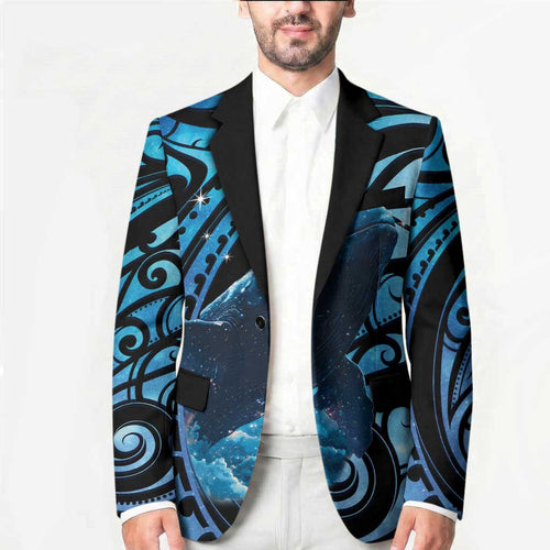 New Zealand Matariki Blazer Maori Humpback Whale Galaxy