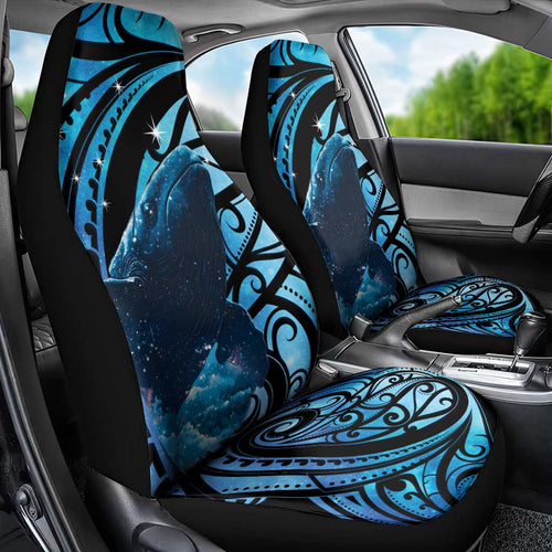 New Zealand Matariki Car Seat Cover Maori Humpback Whale Galaxy