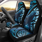 New Zealand Matariki Car Seat Cover Maori Humpback Whale Galaxy