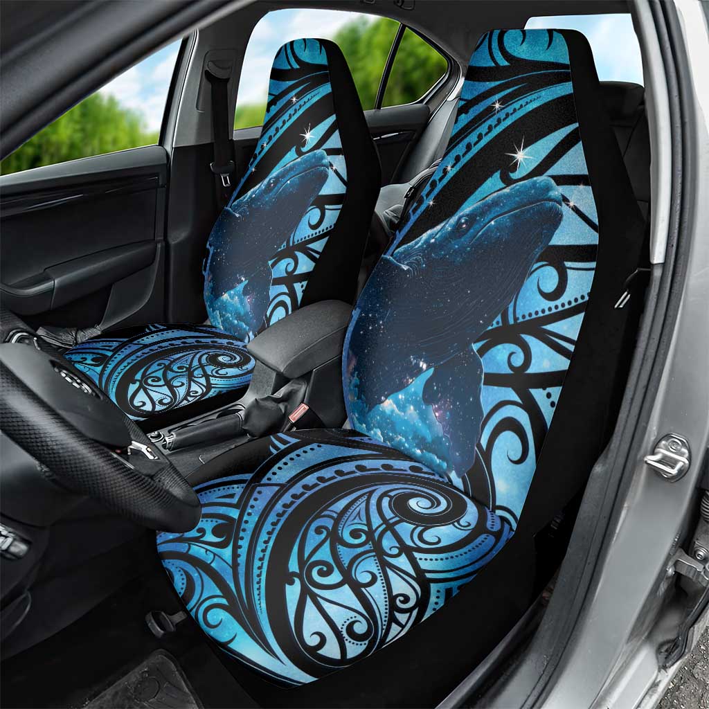 New Zealand Matariki Car Seat Cover Maori Humpback Whale Galaxy