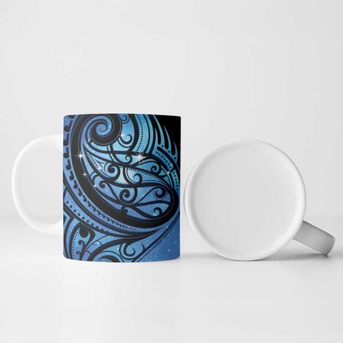 New Zealand Matariki Ceramic Mug Maori Humpback Whale Galaxy