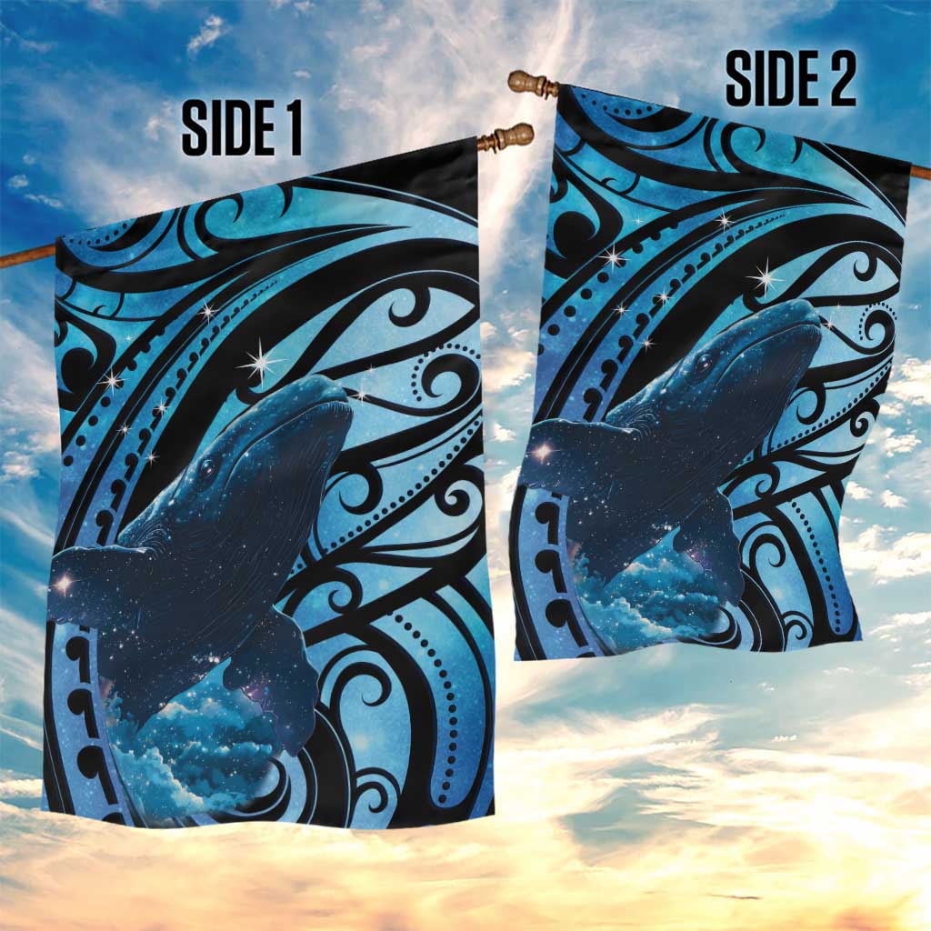 New Zealand Matariki Garden Flag Maori Humpback Whale Galaxy