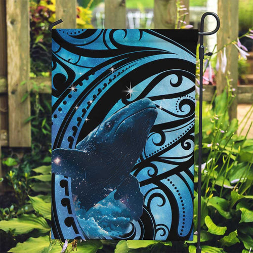 New Zealand Matariki Garden Flag Maori Humpback Whale Galaxy