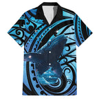 New Zealand Matariki Hawaiian Shirt Maori Humpback Whale Galaxy