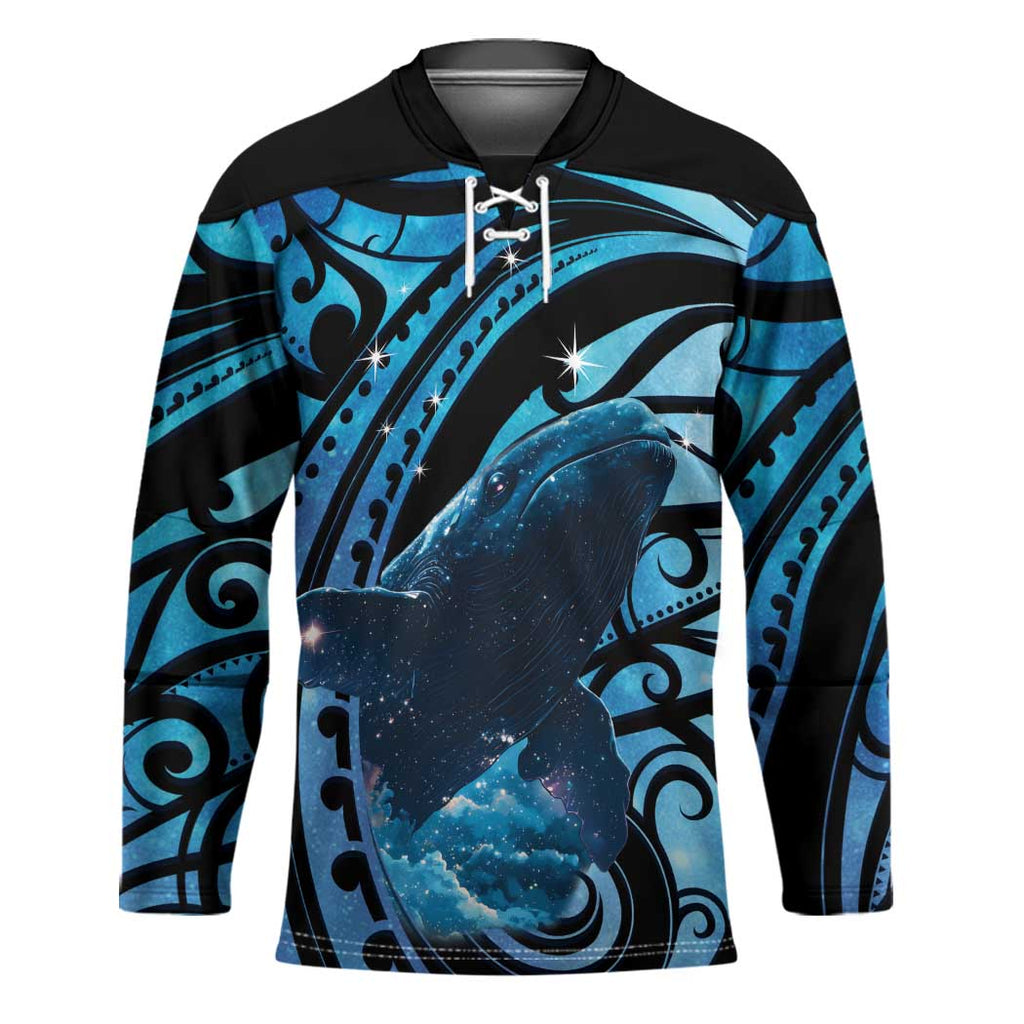 New Zealand Matariki Hockey Jersey Maori Humpback Whale Galaxy