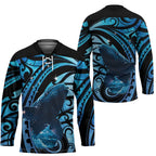 New Zealand Matariki Hockey Jersey Maori Humpback Whale Galaxy
