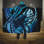 New Zealand Matariki Hooded Blanket Maori Humpback Whale Galaxy