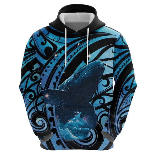 New Zealand Matariki Hoodie Maori Humpback Whale Galaxy