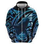 New Zealand Matariki Hoodie Maori Humpback Whale Galaxy