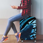 New Zealand Matariki Luggage Cover Maori Humpback Whale Galaxy