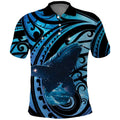New Zealand Matariki Polo Shirt Maori Humpback Whale Galaxy