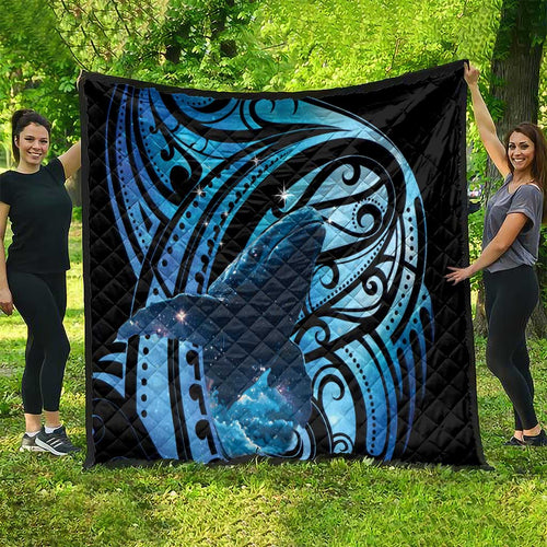 New Zealand Matariki Quilt Maori Humpback Whale Galaxy