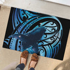 New Zealand Matariki Rubber Doormat Maori Humpback Whale Galaxy