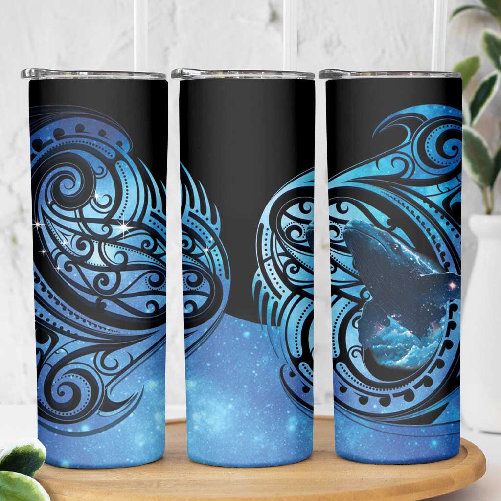 New Zealand Matariki Skinny Tumbler Maori Humpback Whale Galaxy