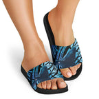 New Zealand Matariki Slide Sandals Maori Humpback Whale Galaxy