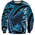 New Zealand Matariki Sweatshirt Maori Humpback Whale Galaxy
