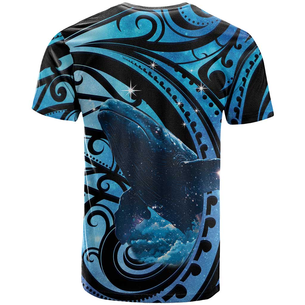 New Zealand Matariki T Shirt Maori Humpback Whale Galaxy
