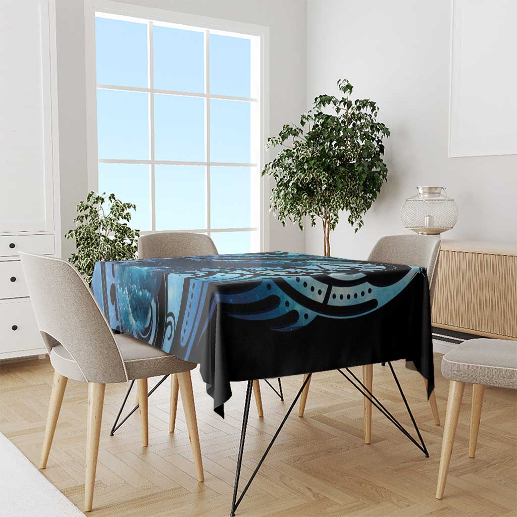 New Zealand Matariki Tablecloth Maori Humpback Whale Galaxy