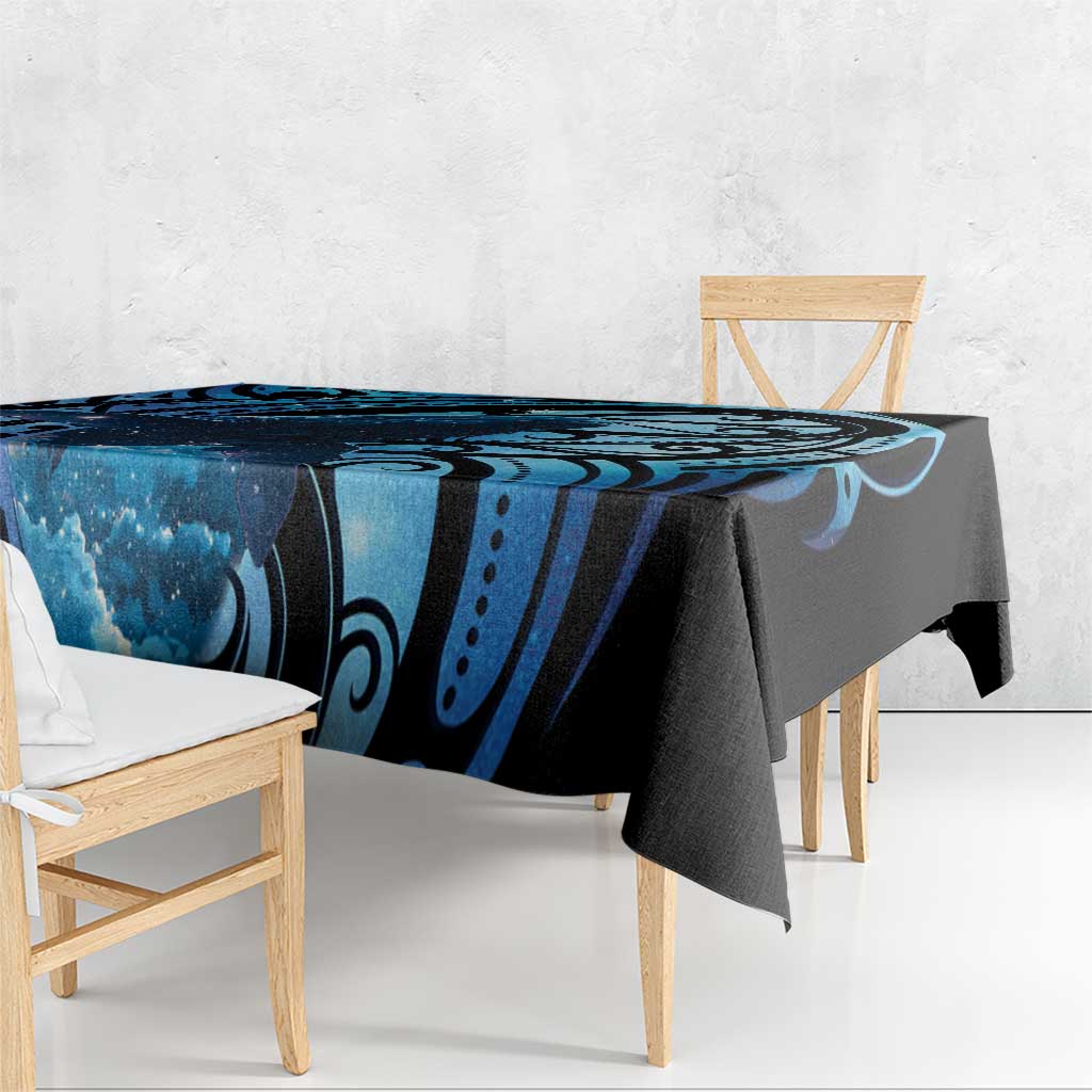 New Zealand Matariki Tablecloth Maori Humpback Whale Galaxy