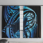 New Zealand Matariki Window Curtain Maori Humpback Whale Galaxy
