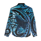 New Zealand Matariki Women Casual Shirt Maori Humpback Whale Galaxy