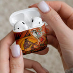 Australia Didgeridoo AirPods Case Aussie Kookaburra Indigenous Dot Art