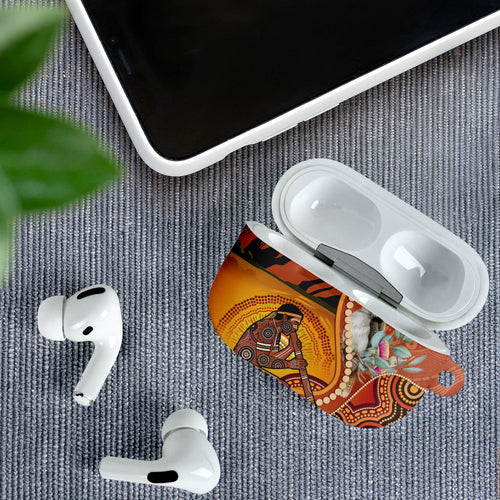 Australia Didgeridoo AirPods Case Aussie Kookaburra Indigenous Dot Art