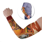 Australia Didgeridoo Arm Sleeves Aussie Kookaburra Indigenous Dot Art