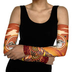 Australia Didgeridoo Arm Sleeves Aussie Kookaburra Indigenous Dot Art