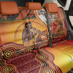Australia Didgeridoo Back Car Seat Cover Aussie Kookaburra Indigenous Dot Art