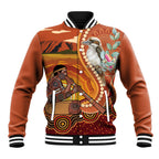 Australia Didgeridoo Baseball Jacket Aussie Kookaburra Indigenous Dot Art