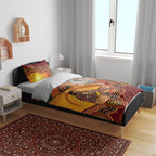 Australia Didgeridoo Bedding Set Aussie Kookaburra Indigenous Dot Art