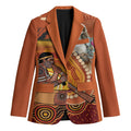 Australia Didgeridoo Blazer Aussie Kookaburra Indigenous Dot Art
