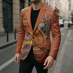 Australia Didgeridoo Blazer Aussie Kookaburra Indigenous Dot Art