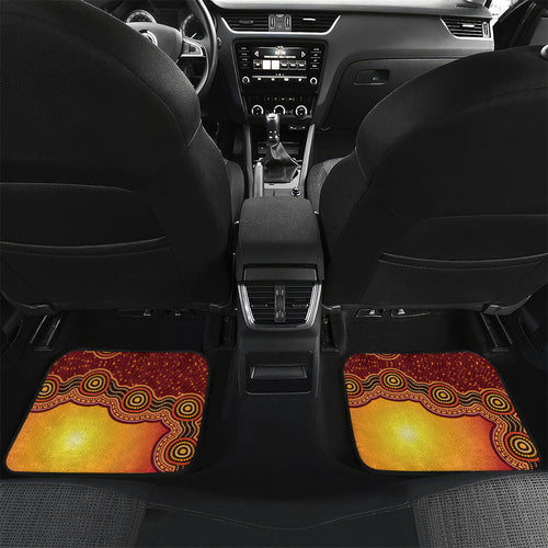 Australia Didgeridoo Car Mats Aussie Kookaburra Indigenous Dot Art