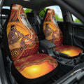 Australia Didgeridoo Car Seat Cover Aussie Kookaburra Indigenous Dot Art