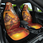 Australia Didgeridoo Car Seat Cover Aussie Kookaburra Indigenous Dot Art