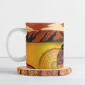 Australia Didgeridoo Ceramic Mug Aussie Kookaburra Indigenous Dot Art