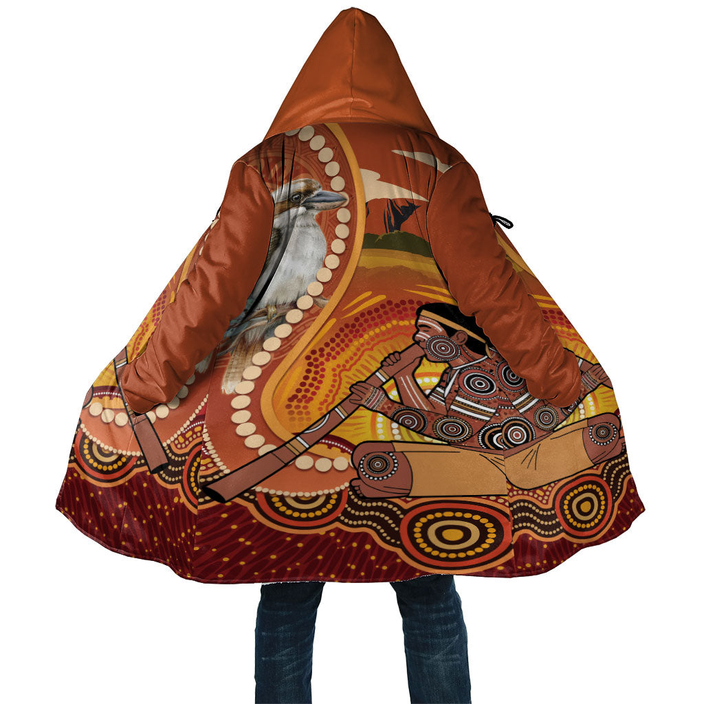 Australia Didgeridoo Cloak Aussie Kookaburra Indigenous Dot Art
