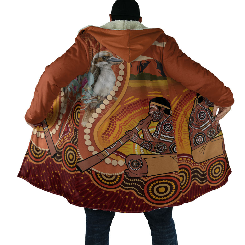 Australia Didgeridoo Cloak Aussie Kookaburra Indigenous Dot Art