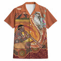 Australia Didgeridoo Hawaiian Shirt Aussie Kookaburra Indigenous Dot Art