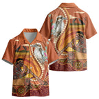 Australia Didgeridoo Kid Hawaiian Shirt Aussie Kookaburra Indigenous Dot Art